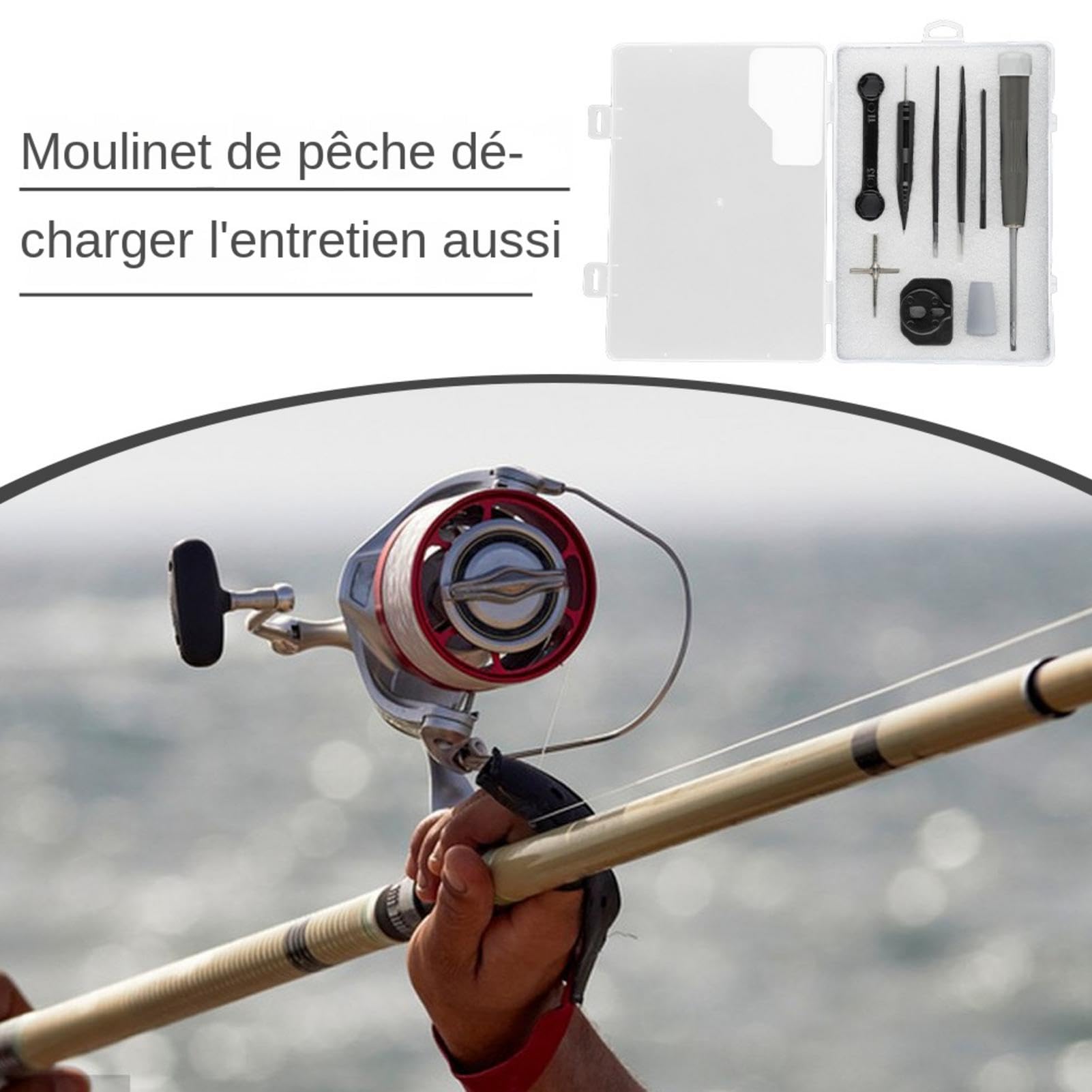 Angelrollen-Wartungsset Tragbar | Angelausrstung Pflegeset Fr Spinnrollen  Salzwasser Angelrollen Pflegeset