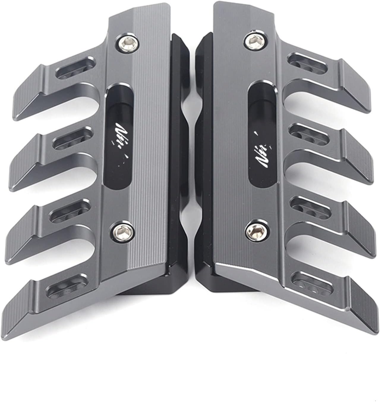 for Kawasaki Ninja H2 SX SE H2R 2015-2018 Motorcycle Mudguard Front Fork Protector Guard Block Front Fender Slider Accessories Side Guard CNC Aluminum Multiple Colour (Color : Gray)