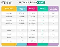 Vista 7 de QIKSION Ivory Plastic Table Cloth Disposable 2 Pack, 54 x 108 Inch Beige Tablecloths for Party, Baby Shower, Harvest, Fall, Thanksgiving