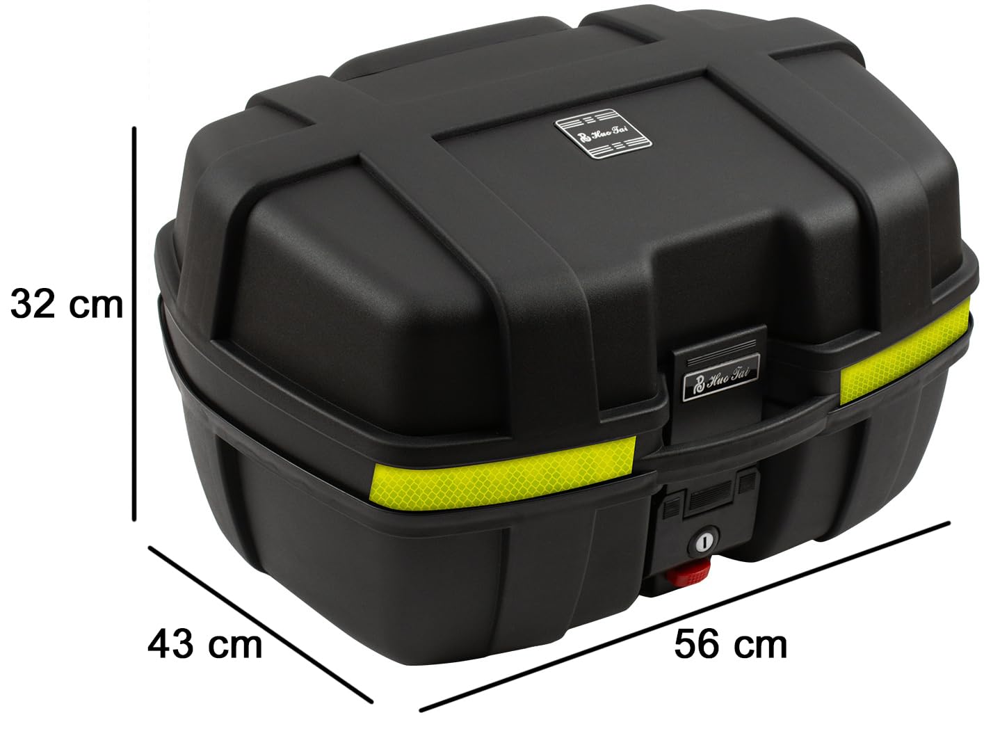 SEVICO Motorradkoffer Top-Case 56x43x32cm 50 L Universal für Roller und Quad