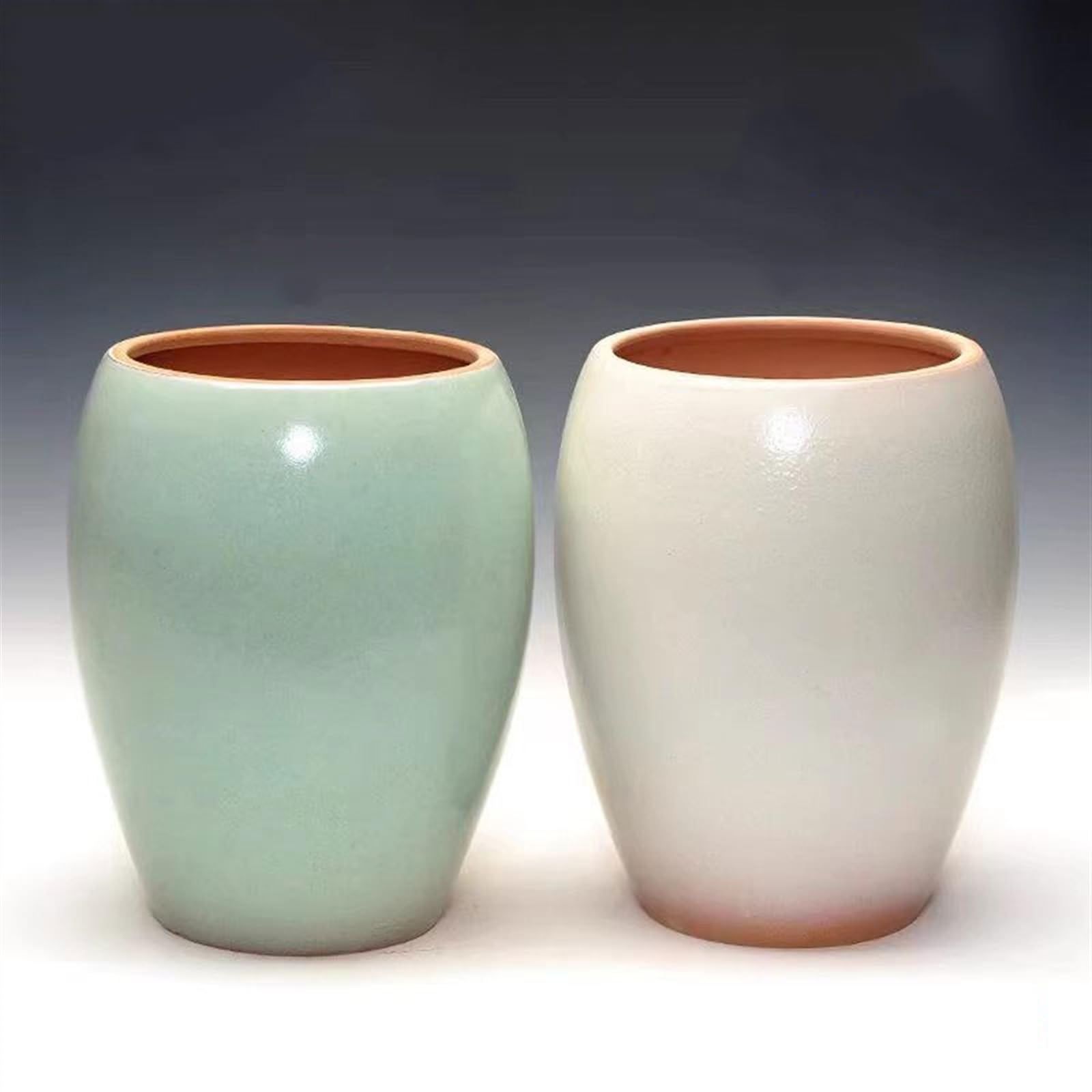 Doniczki Doniczka ceramiczna Fioletowy piasek Soczysta ceramiczna doniczka Oddychająca prosta wewnątrz i na zewnątrz Doniczki ceramiczne(Biały)