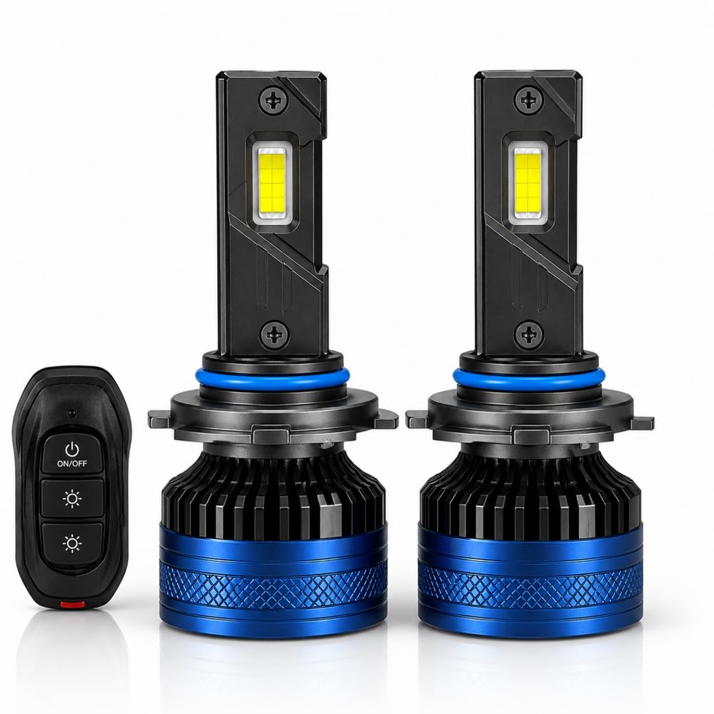 VECTRON H27 Tri-Color LED Headlight Bulbs for Car, 240W Super Bright, Remote Control, 3 Color Modes, Cooling Fan, IP68 Waterproof, 2 Year Warranty, Set of 2-image-43