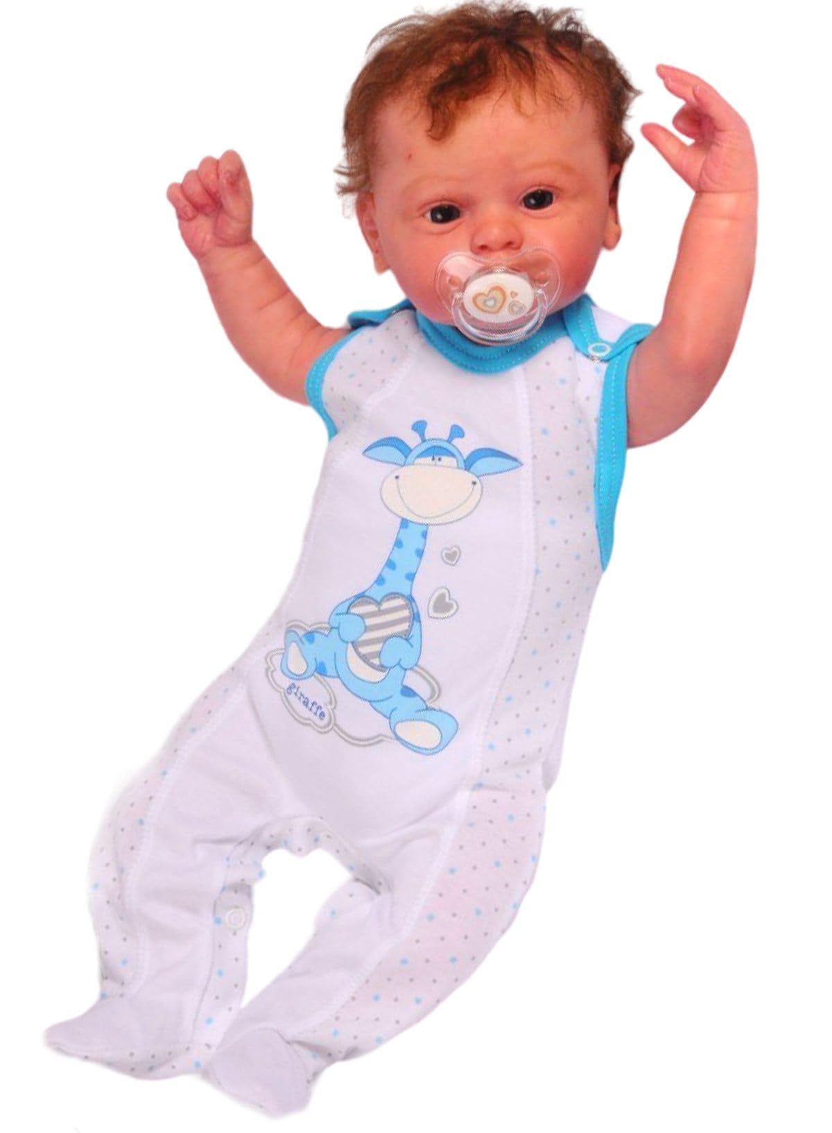 Erstausstattungspaket Baby Set 22 Teile Body Hose Strampler Strumpfhosen Shirt Socken Bekleidung für Jungen Neugeborene Weich Hautfreundlich Bequem Geschenk Geburt Babyparty Praktisch