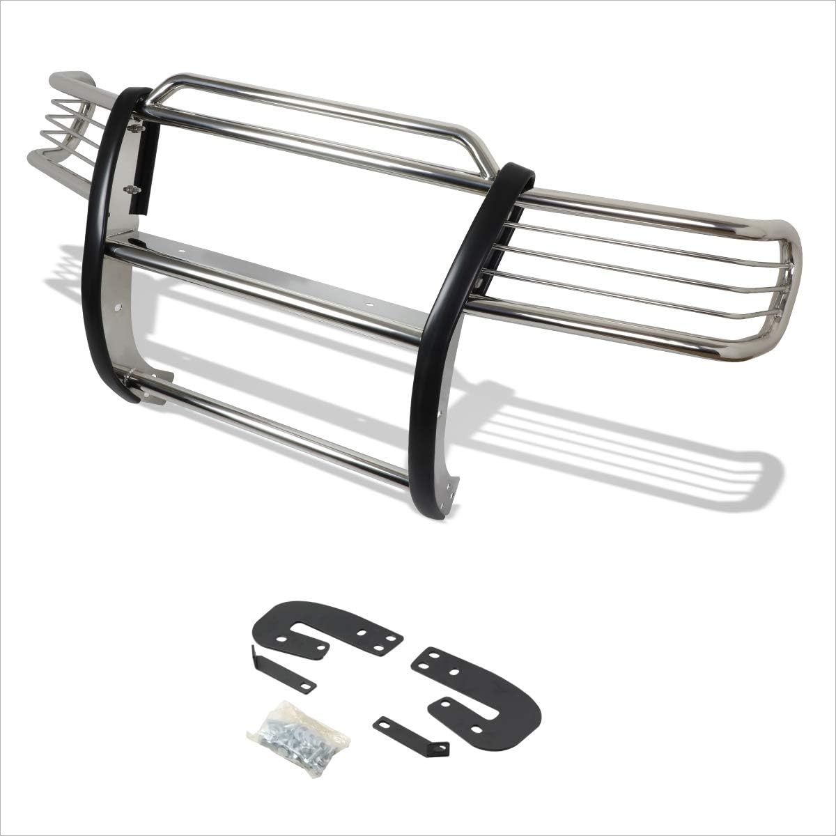 Compatible with Xterra WD22 SUV 2002-2004 S.S Front Bumper Brush Grille Guard Protector,Chrome