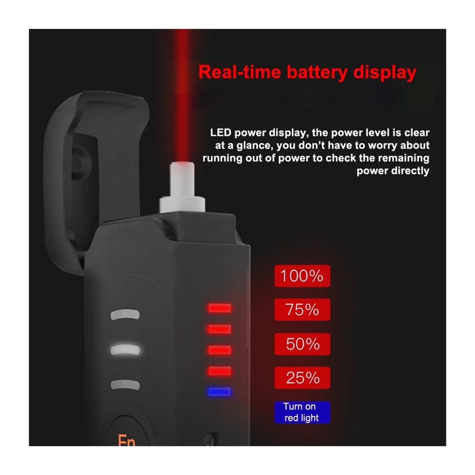 Medidor De Potencia Óptica Mano, Bolígrafo Probador Fibra 5-30MW, Luz Roja VFL, Localizador Visual Fallos(30mw lithium battery)