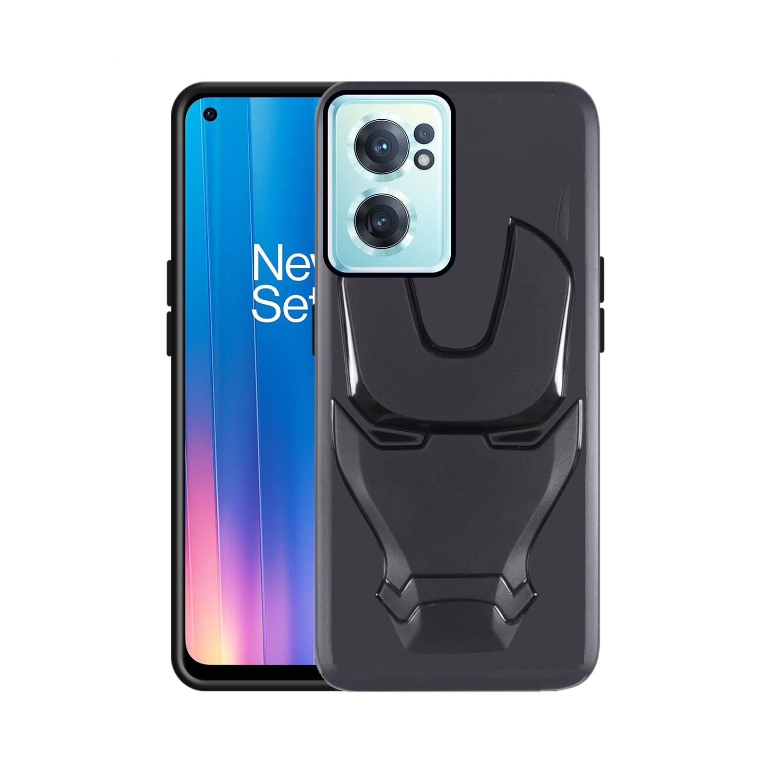 VIDO 3D Iron Man Avengers Back Case Cover for OnePlus Nord CE 2 5G