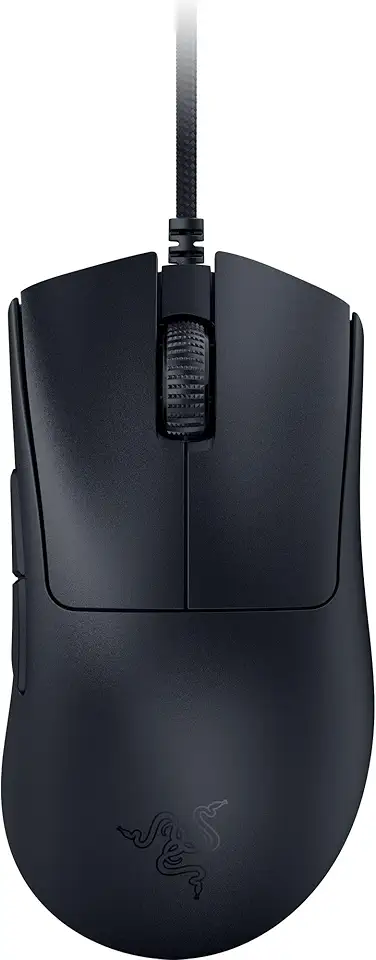 Razer Mouse para jogos DeathAdder V3 com fio: 59 g ultraleve - Sensor óptico Focus Pro 30K - Interruptores ópticos rápidos Gen-3-8K Hz HyperPolling-6 botões programáveis - Ergonômico - Cabo Speedflex