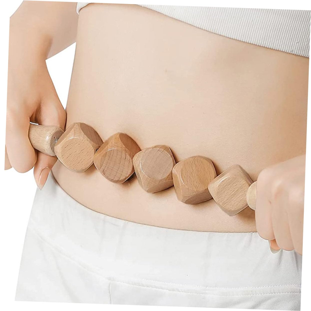Masajeadores Musculares Manuales 2 Piezas de Madera para Masaje Corporal | Uso en Casa, Formato Varillas, para Yoga y Relajación, Apto para Adultos Mayores y Aficionados al Fitness