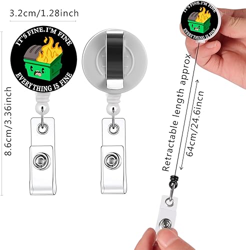 Vista 83 de 15 carretes retráctiles para insignias, soporte para tarjetas de identificación, clip retráctil, accesorios de carrete de insignia de enfermera