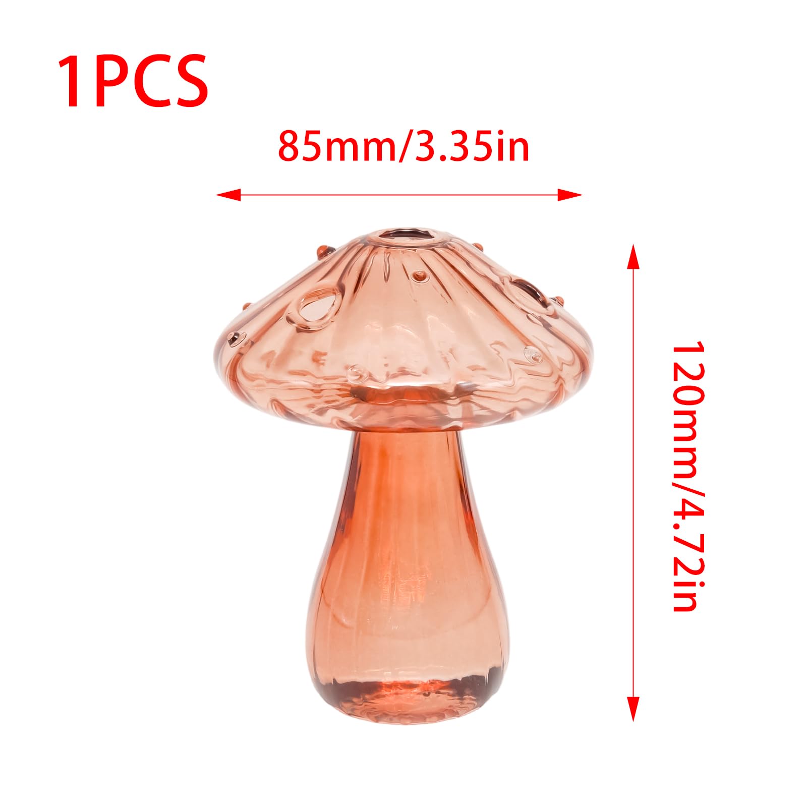 12 x 9 cm wazon na grzyby, kolorowy wazon na kwiaty, wazony na małe pąki do dekoracji pokoju, biura (styl B)