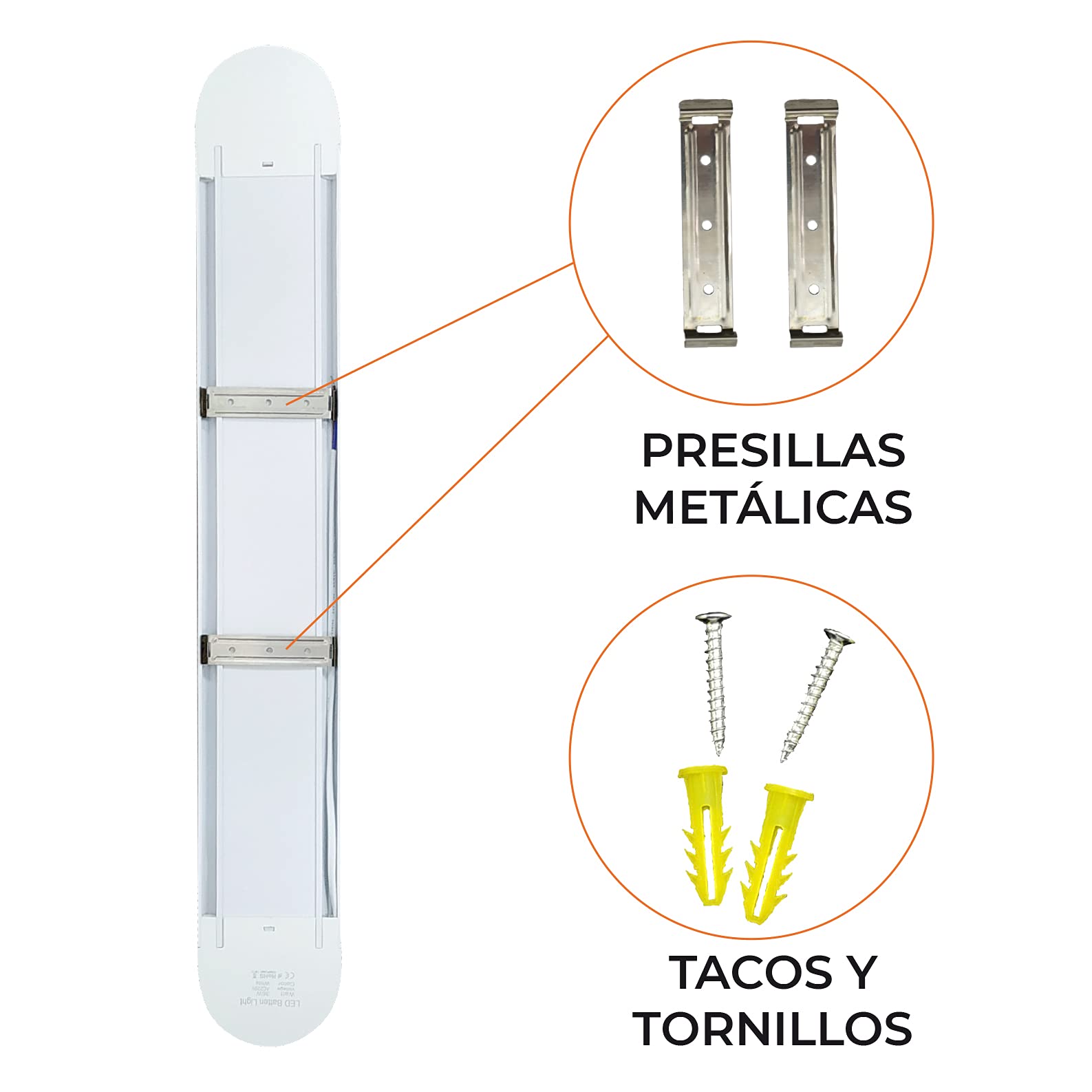 LED ATOMANT 5x Pantalla Luminaria LED 60cm 36W Color Luz Fria 3600lm | Color Blanco Frio 6500K