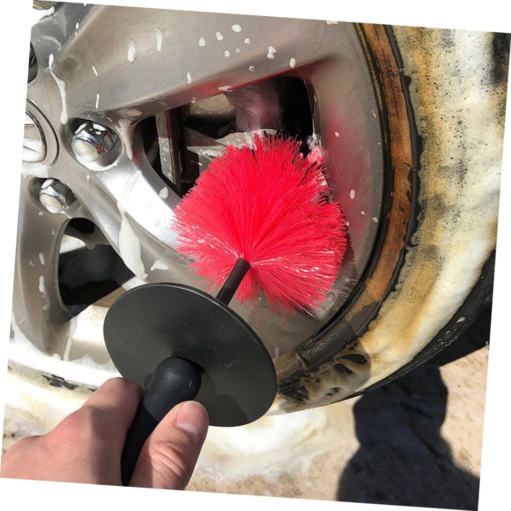 ABOOFAN 2pezzi Spazzola per Cerchi Auto da Setole Lunghe Materiale Pp e PE per Pulizia di Ruote Pneumatici e Terminali di Scarico