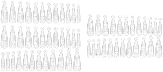 kaaka Arte em unhas, 60 peças de pontas de unhas artificiais, alongamento graduado, forma de caixão, pontas de molde de unhas de construção rápida para manicure e unhas e pontas, caixão