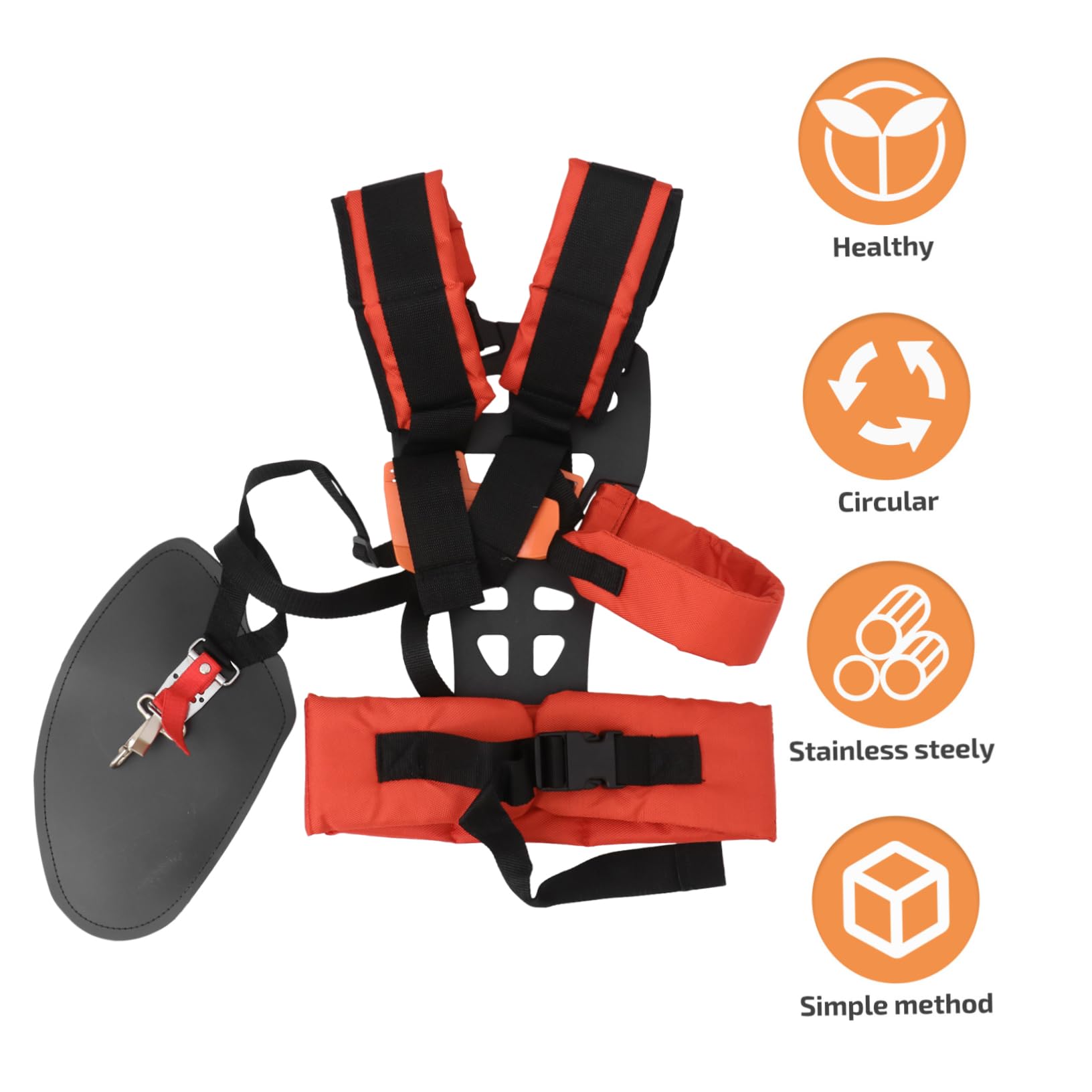 Yardwe Correas De Arnés para Cortadoras De Césped De Cortadora Cinturón Acolchado Diseño Forma De w para Jardinería y