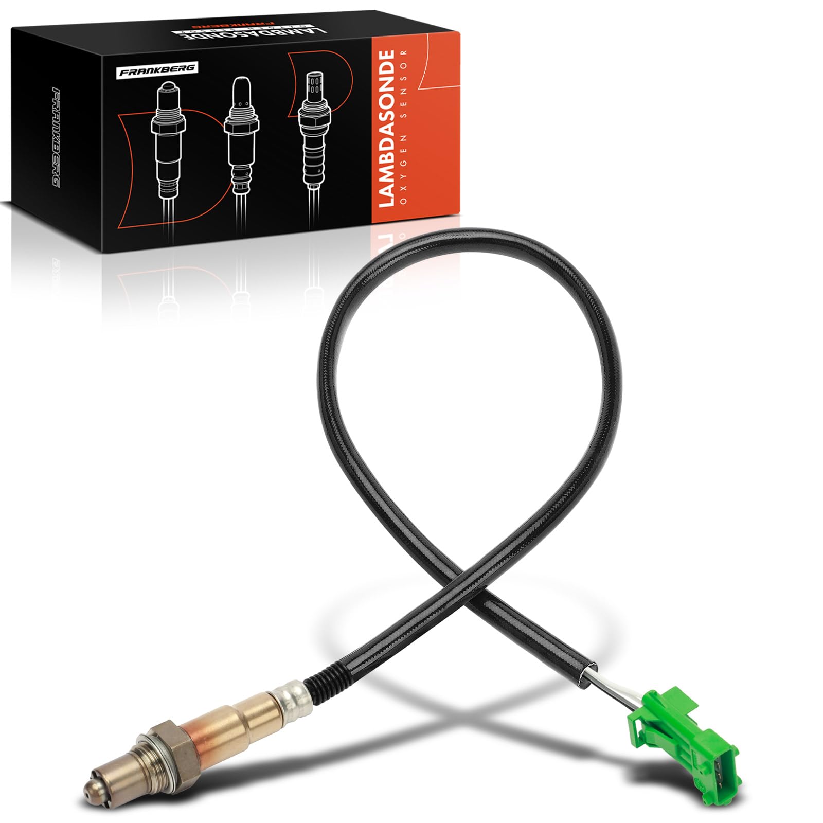 Frankberg Sonda lambda sonda di controllo 0258006027 | Compatibile con: 406 Pausa 8E/F, C5 I Break DE, Xsara N1, 607 9D 9U, Berlingo/Berlingo Primo monovolume GFK GJK MF