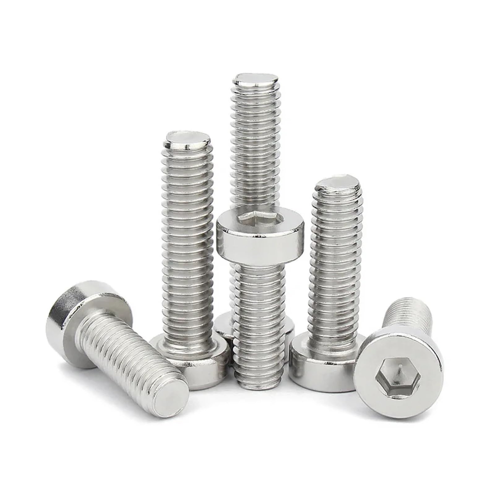 10 Pezzi M3 M4 M5 M8 M10 M12 Viti for macchinari a Testa cilindrica Sottile e Corta con esagono Incassato DIN794(55mm x10pcs,M8)