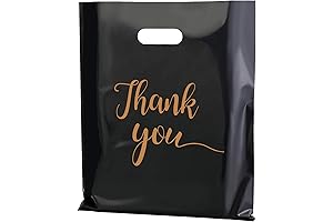 MUKOSEL 100Pcs Thank You Retail Plastic Bags