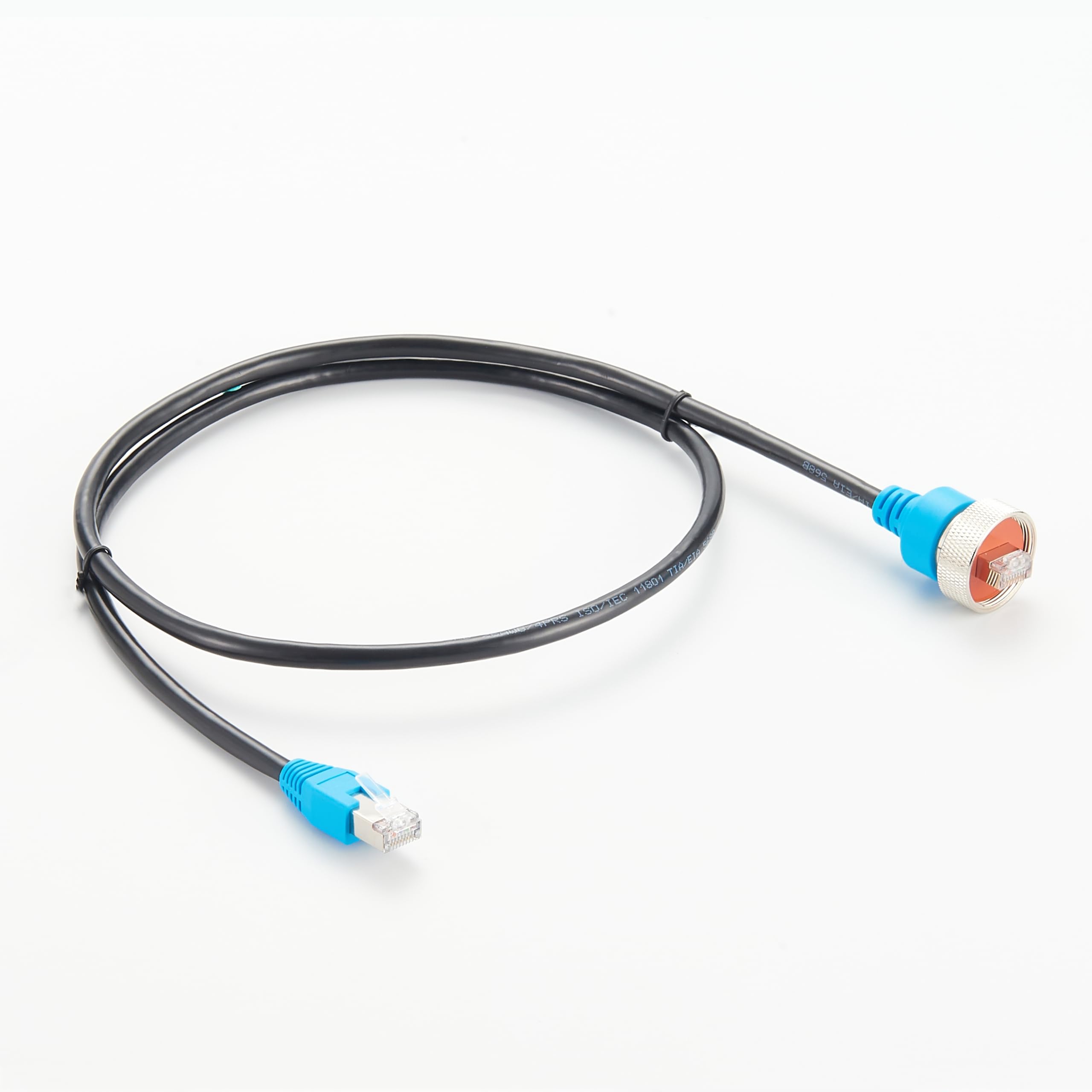 Cavo Ethernet RJ45 maschio a maschio, IP67, 1 m