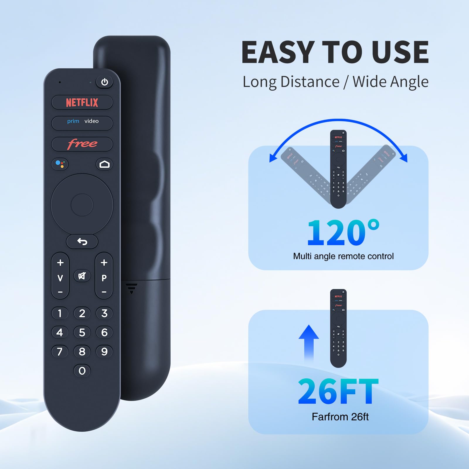 Télécommande Freebox Pop Player D'occasion - Fonctionne, Boutons Netflix, Prime, Disney+
