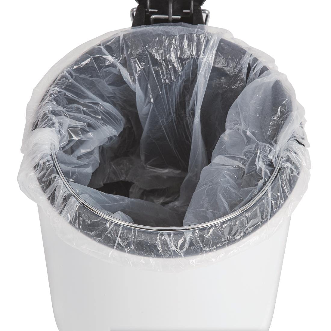 Bolero DP038 Poubelleà pédale Blanc 5 l