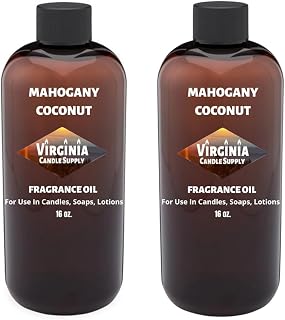 Mahogany Coconut Fragrance Oil (Our Version of The Brand Name) (32 oz Bottle) for Candle Making, Soap Making, Tart Making, Room Sprays, Lotions, Car Fresheners, Slime, Bath Bombs