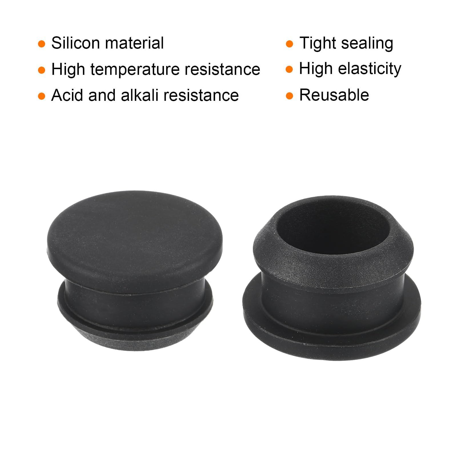 TA-VIGOR 6Pcs Silicone Snap in Locking Hole Plugs, 18mm Diameter Hole Stoppers - Image 3