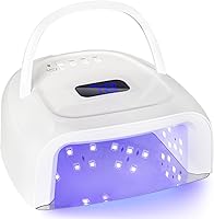 Vista 1 de Lámpara de uñas LED UV inalámbrica, secadora de uñas recargable de 60 W, luz de curado de esmalte de uñas para manicura con sensor automático y 4