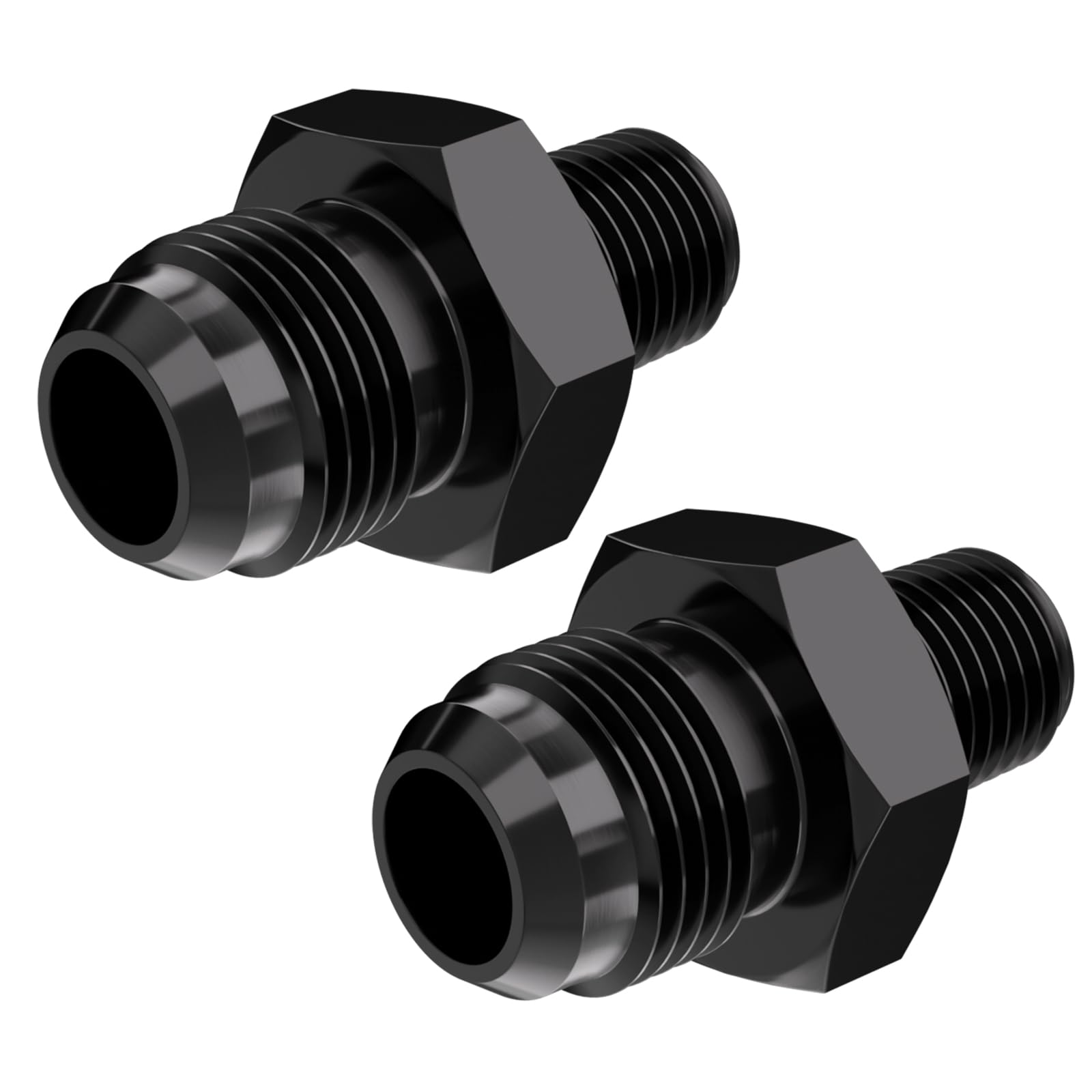 Adaptador AN8 para solucionar fugas NPT 1/4 con racor recto de aluminio