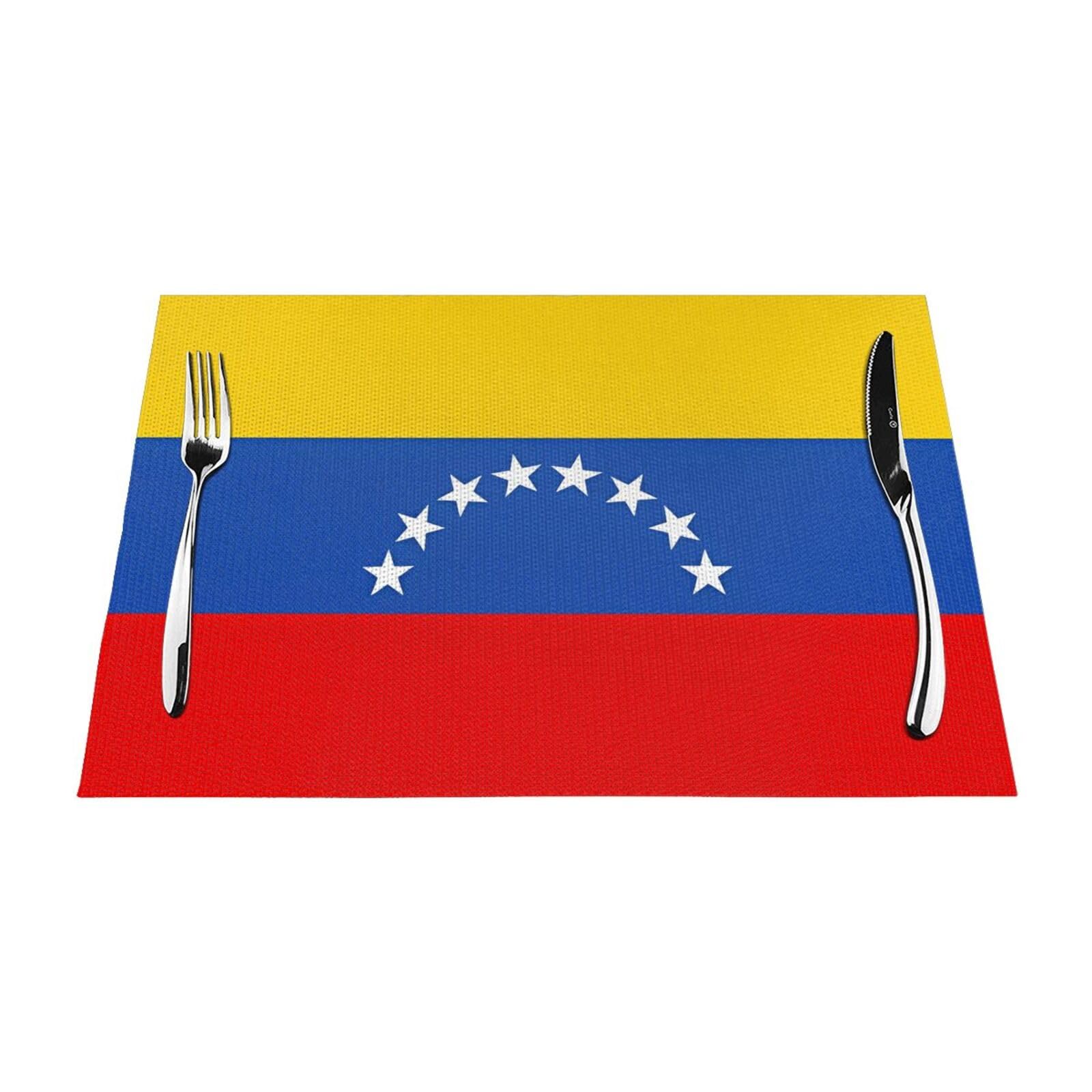Set de table Venezuela lot de 6 tapis tissés imprimés 30x45 cm