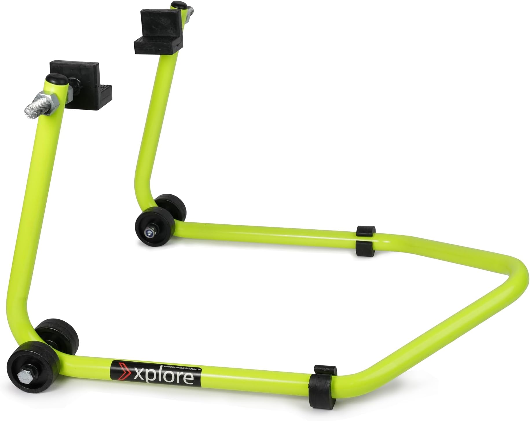 Explore Dismantle Premium Universal Paddock Stand with Swingarm L Supports for All Bikes Upto 300kg Weight (Comes with 5 Year Frame Warranty-RED)