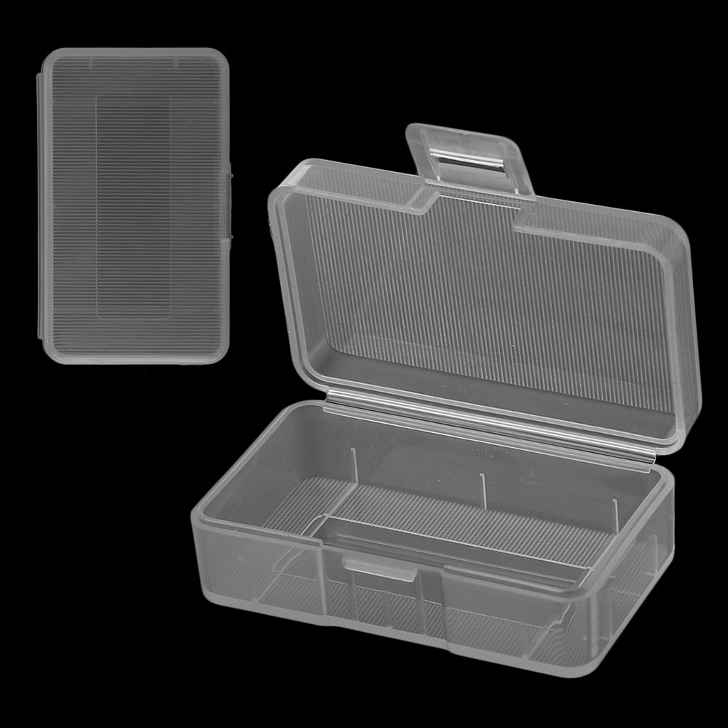 Zkbszn Transparent for Case Holder Storage Box for 1x 9V Battery Or 2X AA Batterie