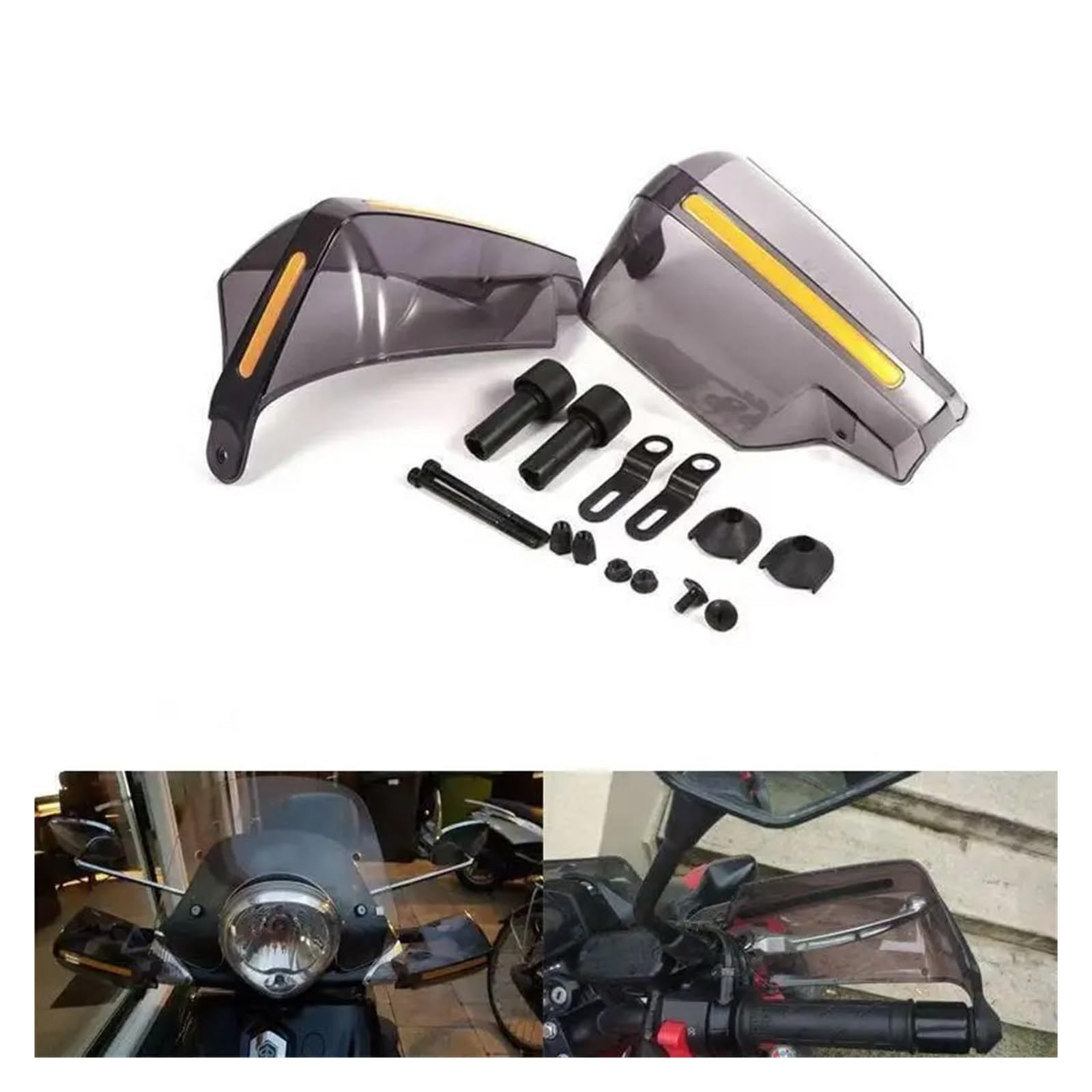 Protectores De Manos for Motocicleta, Protector Manillar A Prueba Viento, Universal