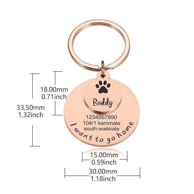 Foto 6 de 8 de krui Chapa Perro Grabada Personalizada,Chapa Perro Personalizada,Collares Perros Personalizados,Placas…