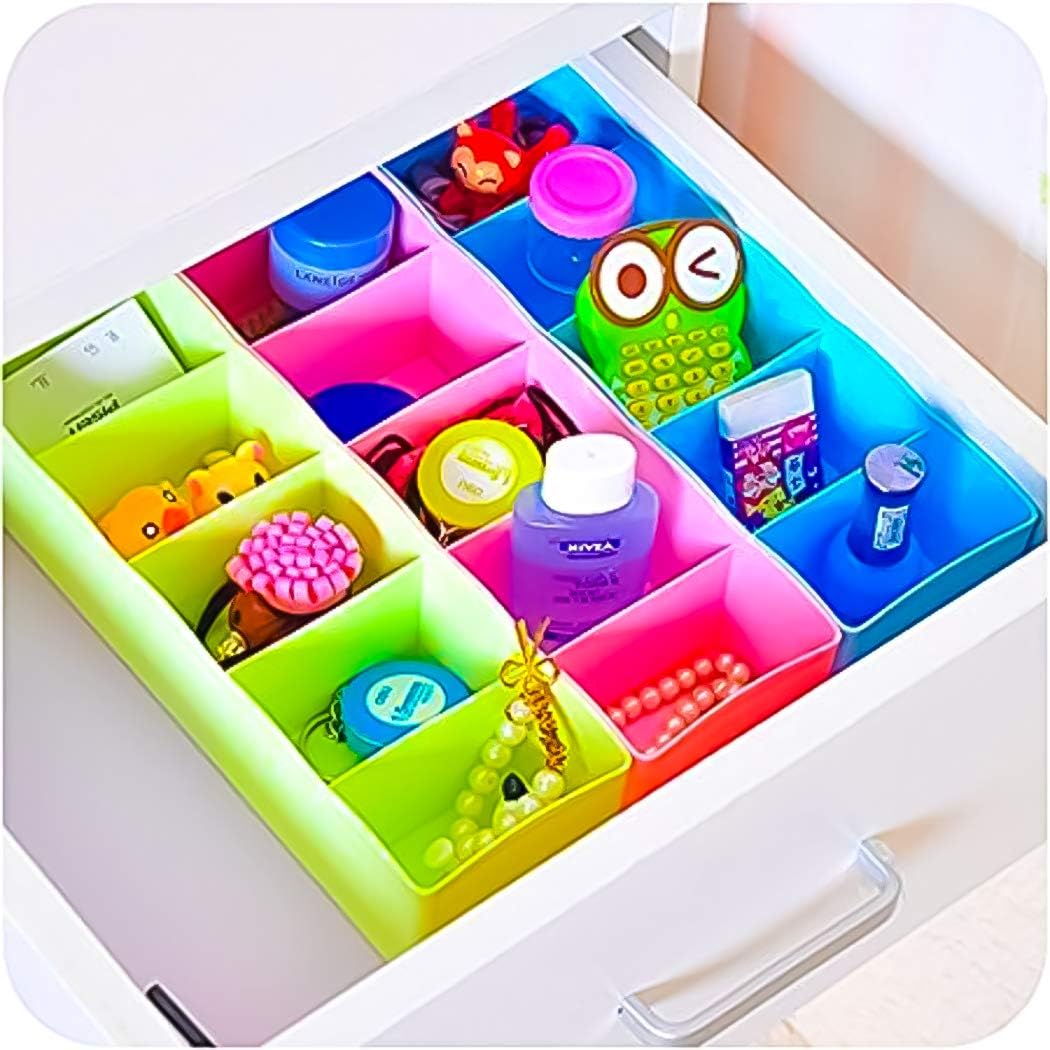 Angel Bear Socks Undergarments Storage Drawer Organiser Set of 8, (Colour May vary) (MADE IN INDIA)
