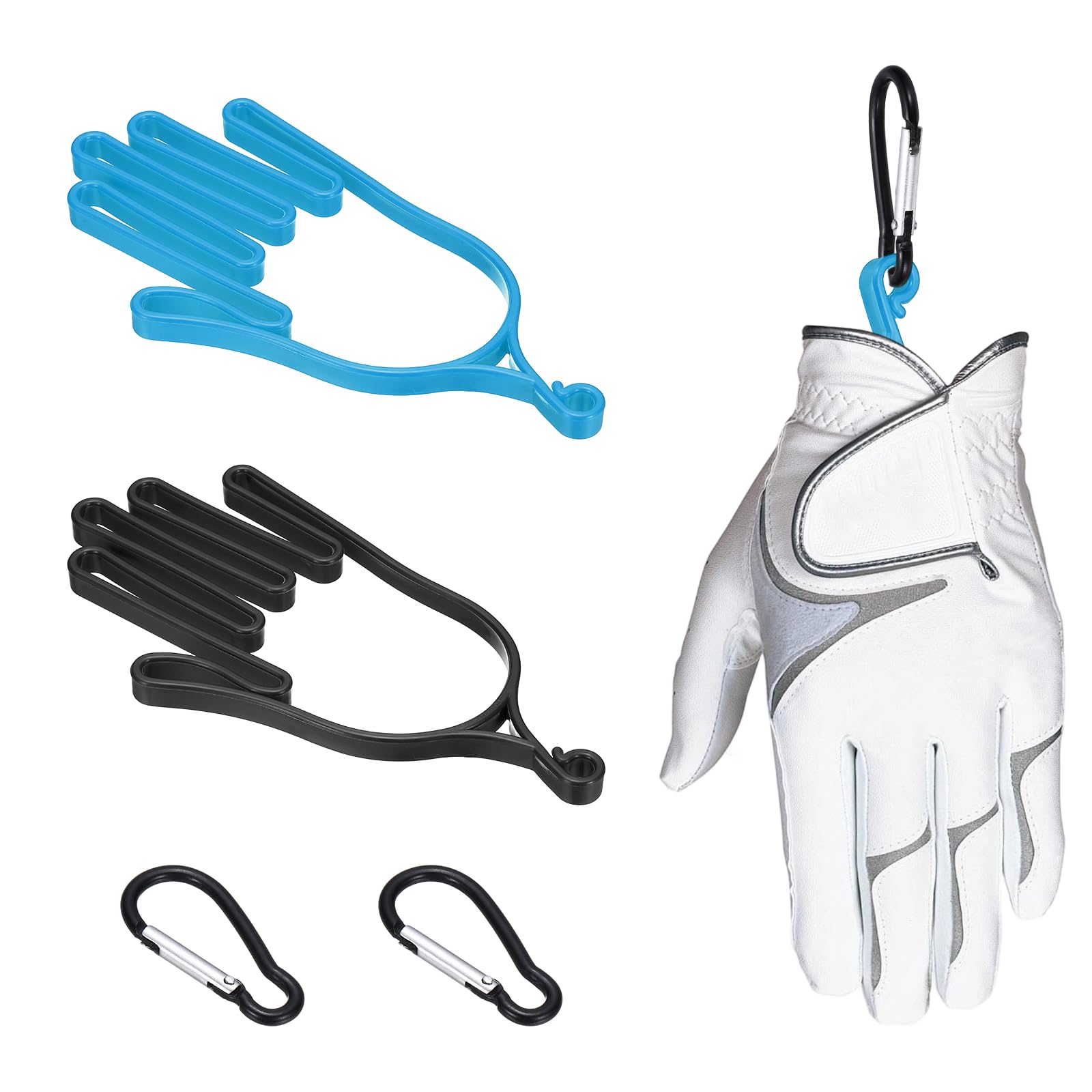 Extensor de guantes de golf PATIKIL de plástico resistente con ganchos colgantes, 2 piezas 8