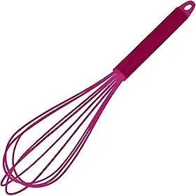 Batedor Fuê em Silicone Flexível 30cm Ideal para Confeitaria