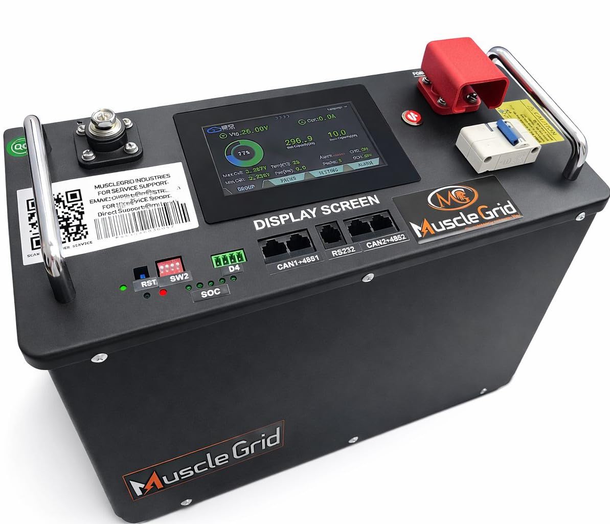 MuscleGrid Signature Series 48V 120Ah LiFePO4 Lithium Battery for Solar Inverter | Touchscreen Display | Smart BMS | CAN/RS485 Communication | 6000Wh Energy Storage | 5 Years Warranty-image-28