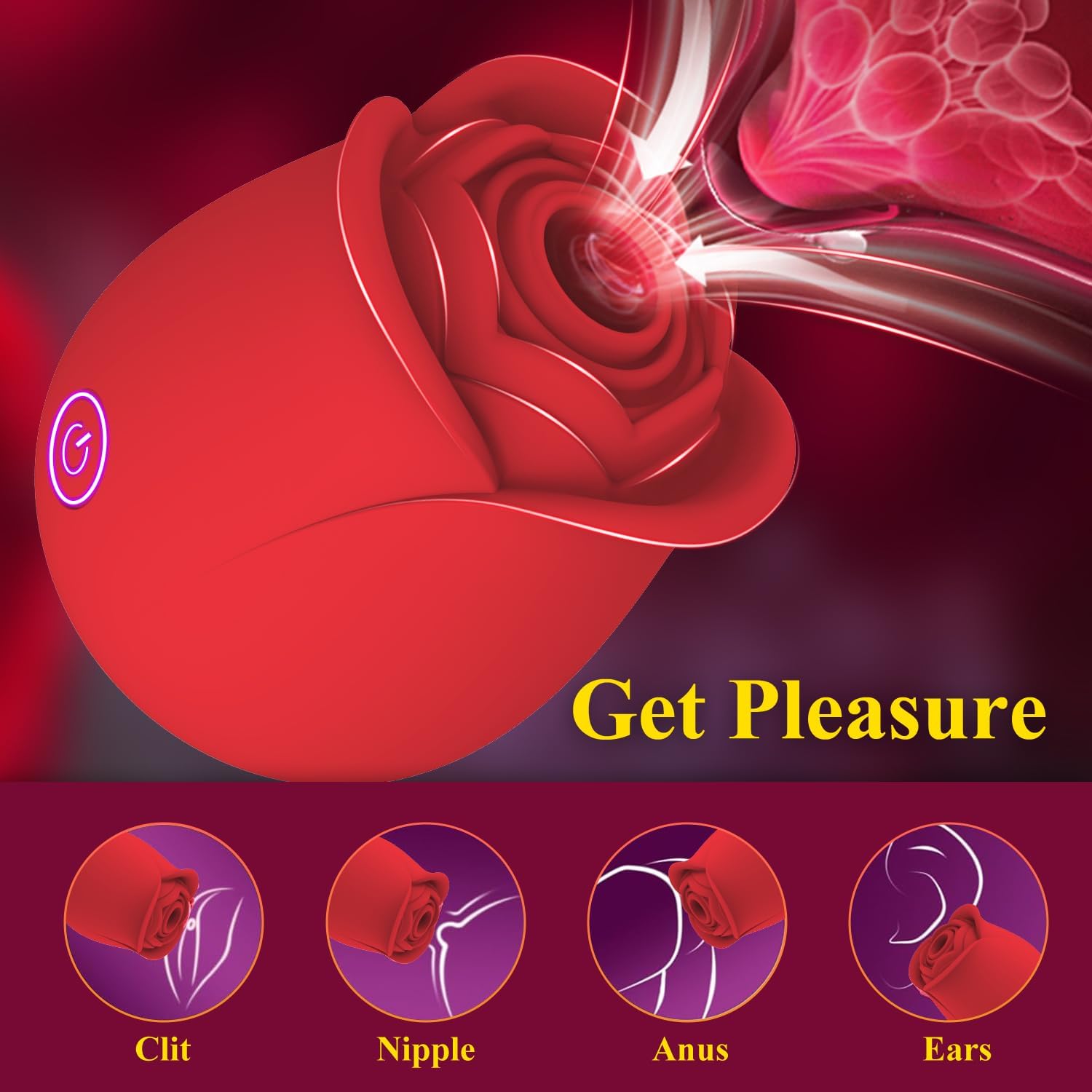 Vibratoreper Donna Professionale Sexytoysys Donna Coppia Succhia Clitoride Sex Toys Coppia Sessuali per Vibratoreper Stimolatore Clitoride Femminile Succhia Capezzoli per Donne Vibratoreper Piccolo