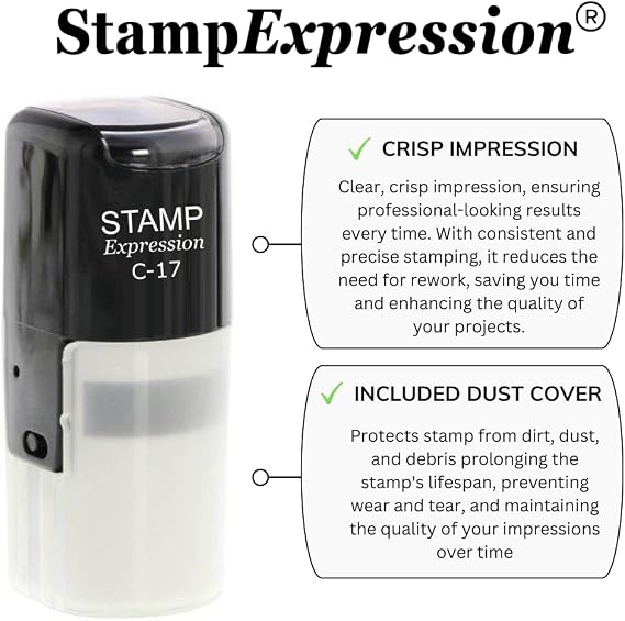 stampexpression - Cat Self Inking Rubber Stamp - Black Ink (A-61635)