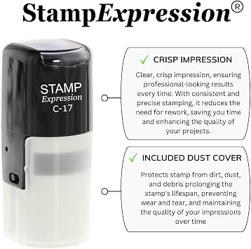 stampexpression - Cat Self Inking Rubber Stamp - Black Ink (A-61635)