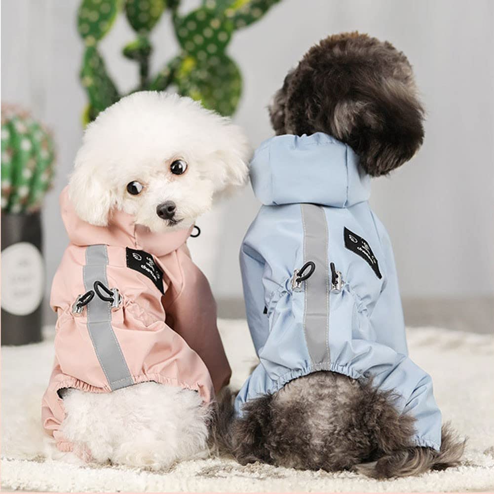 Manteaux imperméables pour Chiens Imperméable pour Chien avec Capuche, imperméable léger pour Chien, imperméable réglable pour Chien, Bande réfléchissante(Color:1,Size:XL)