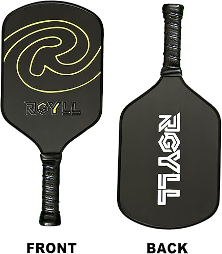 Miniatura 7 de Pala de pickleball de fibra de carbono cruda T700, 0.630 in Pro Series Pickle Ball Raqueta con núcleo de polietileno de nido de abeja, termoformada