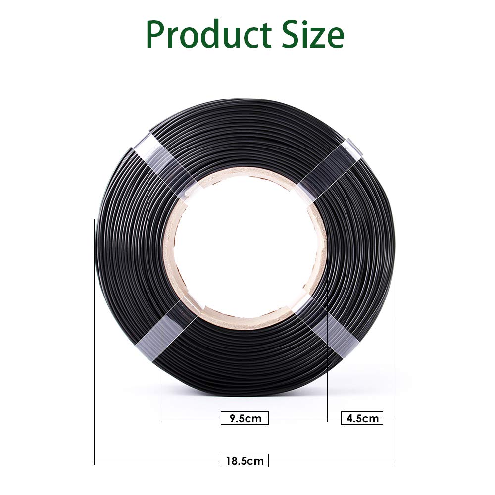 Impresora 3D De Filamento PETG, Filamento De 1,75 Mm, Precisión De Dimensión + / - 0,05 Mm, Carrete 1 Kg, Material De Impresión, Filamento PETG Sin Carrete(Color:Blanco)
