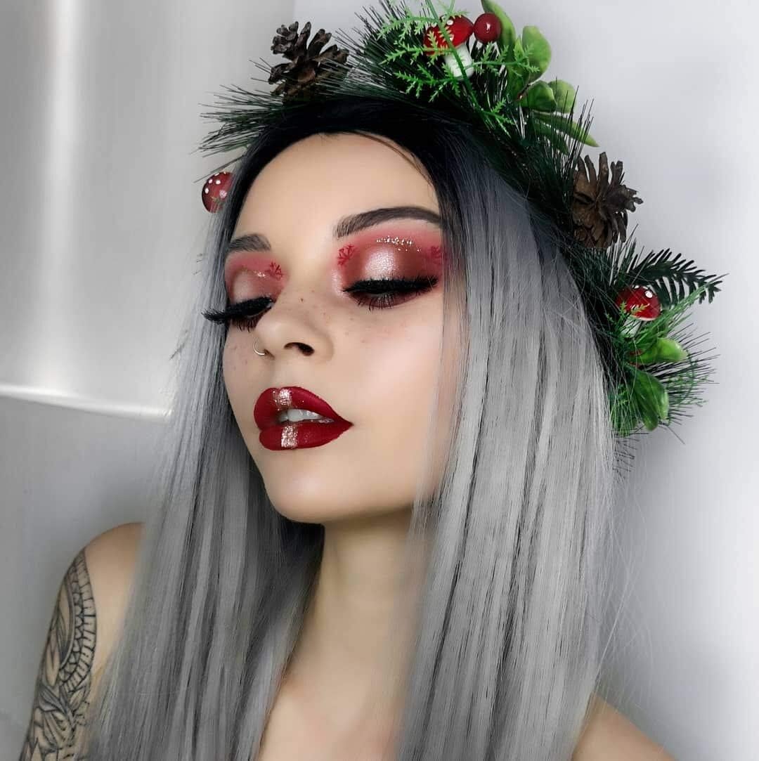 Xiweiya Wigs Long Natural Straight Hair Dark Root Ombre Grey Color Middle Part Synthetic Lace Front Wig Hair Heat Resistant Fiber Wig for Women Cosplay Family Makeup Party Wigs 24 Inches