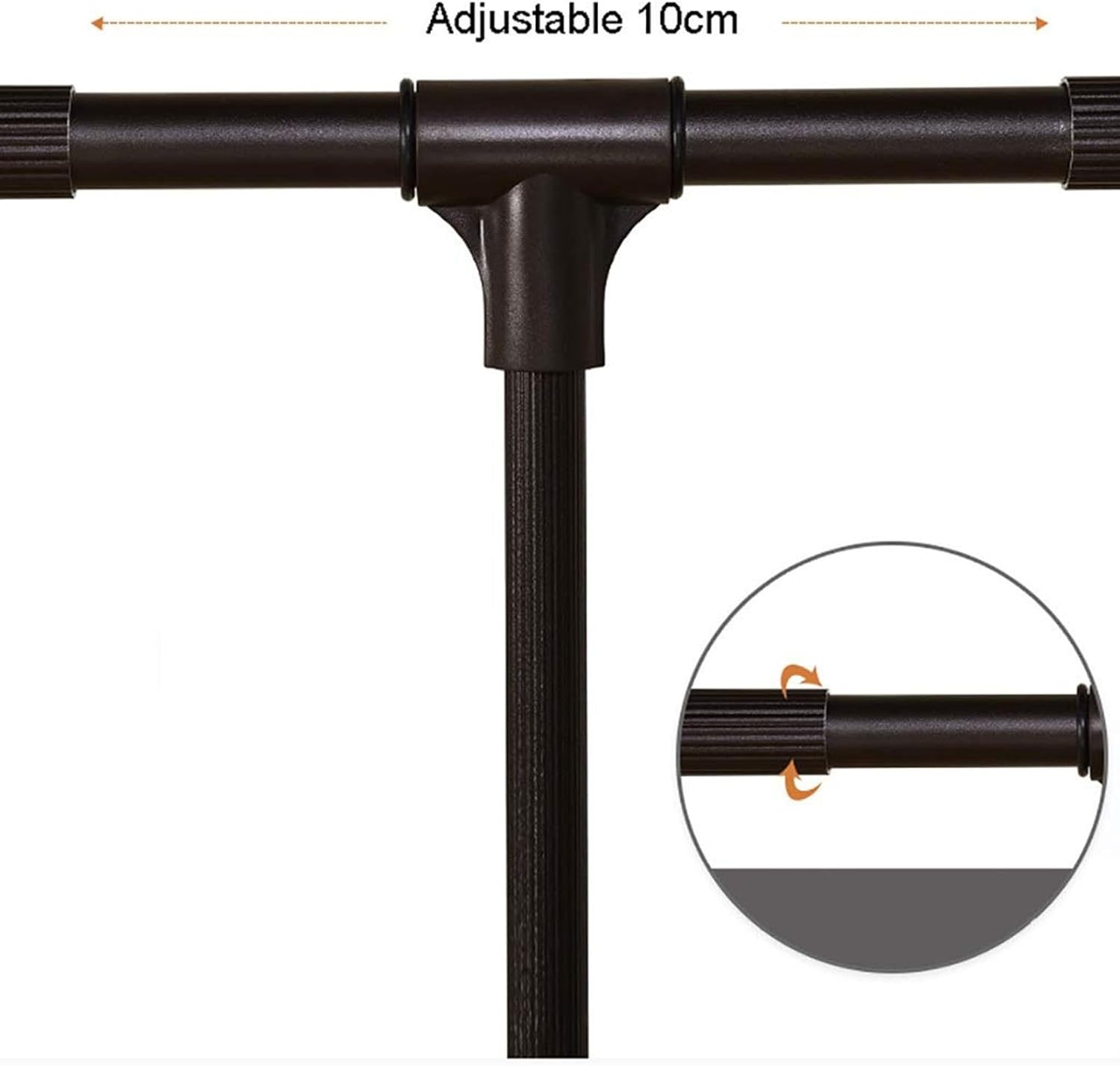 Closet Rods Adjustable Lift Pull Down Wardrobe Clothes Hanger Rail with Soft Return Heavy Duty Metal Lifting Rod 65 120cm Width (Size: 83 115cm)