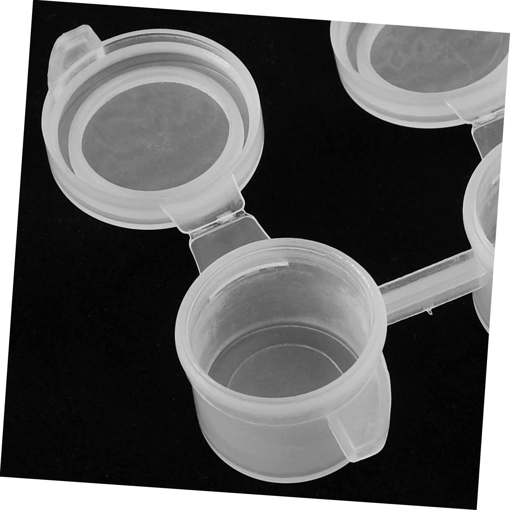 OSALADI 3sets 30pcs Paint Pot Storage Containers Clear Paint Strips for Art Craft and Painting Projects for Watercolor Pigment and 30pcs*3