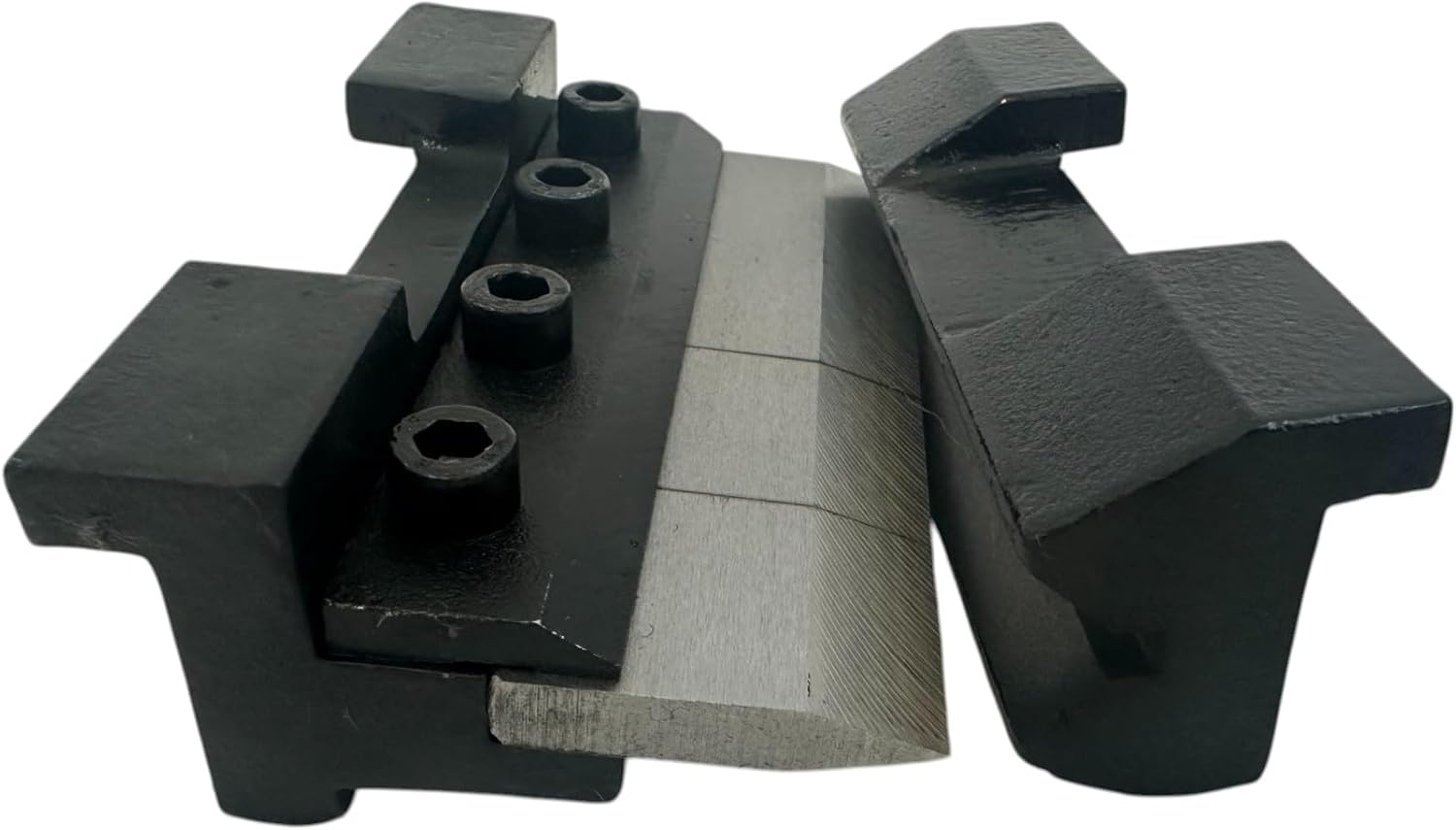Sheet Metal Brake Bender Tool, 4" Bending Brake Vice Mount for 14 Gauge Steel or Aluminum Sheeting, Metal Bender Finger Die Set, Folder Folding Tool, Magnetic Forming Bench Vise Attachment