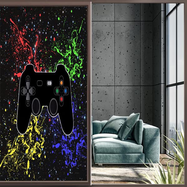Película decorativa para ventana Teens Modern Gamer 17.7x23.6 pulg miniatura 4