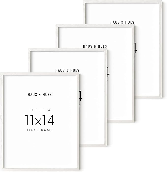 HAUS AND HUES 11x14 White Picture Frames Set of 411x14