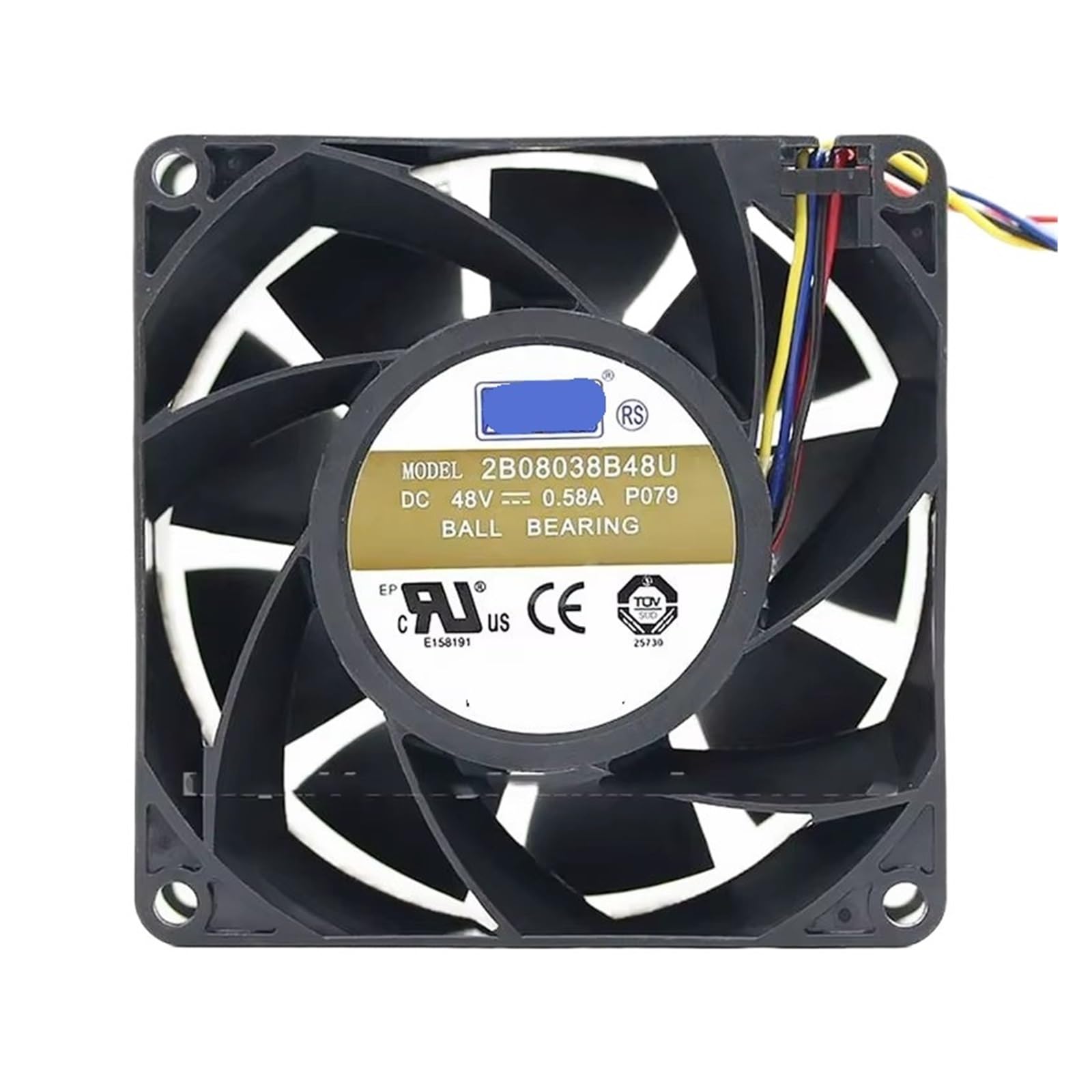YMUGUEGH 2B08038B48U 48V 0.58A 80 * 80 * 38MM 8CM 4-wire Cooling fan(4wire B3)